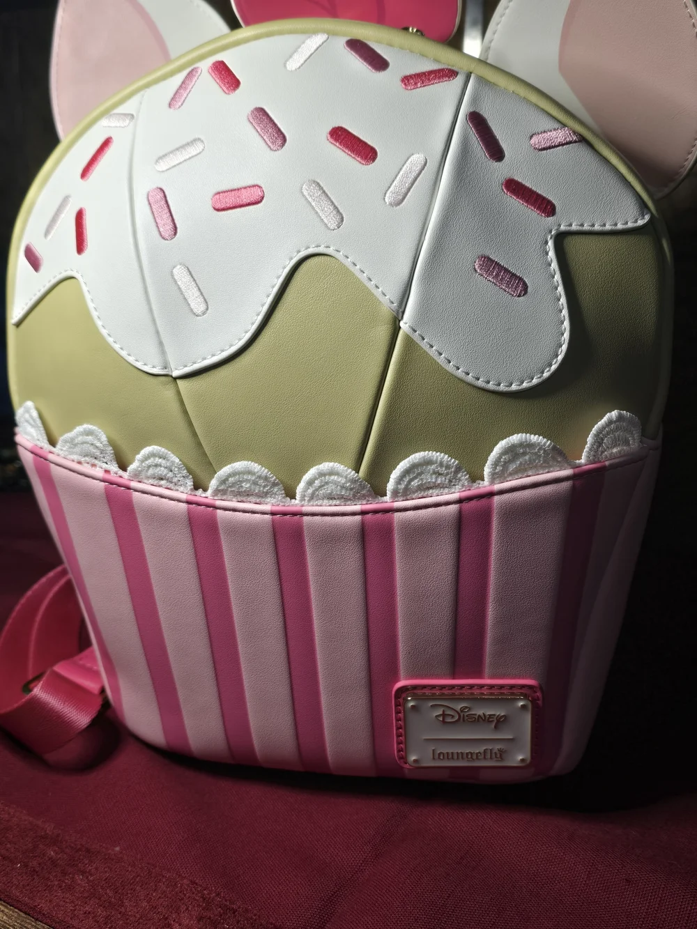 Whimsical Pink Cupcake Novelty Crossbody Bag